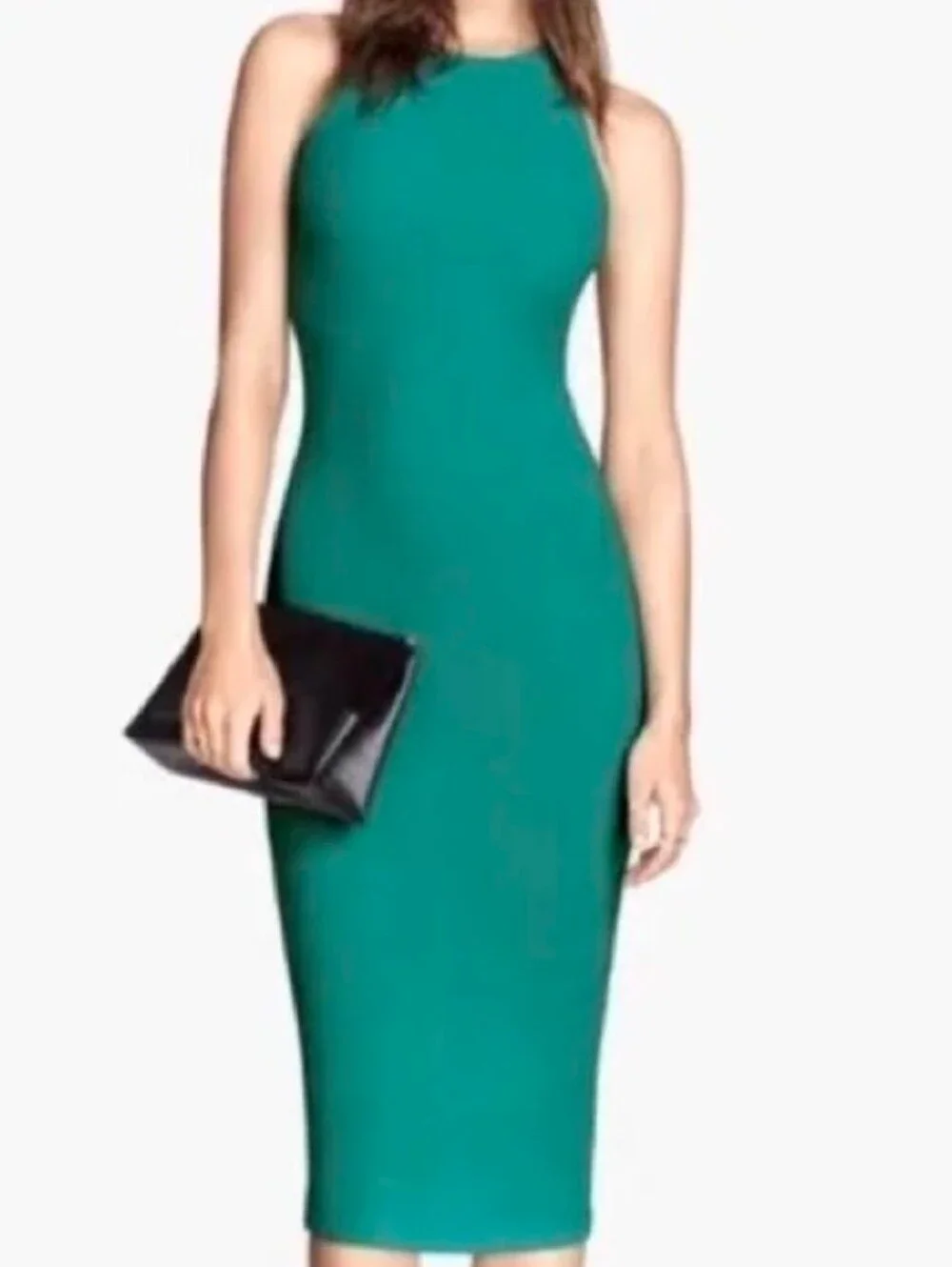 H&M bodycon Dress Green